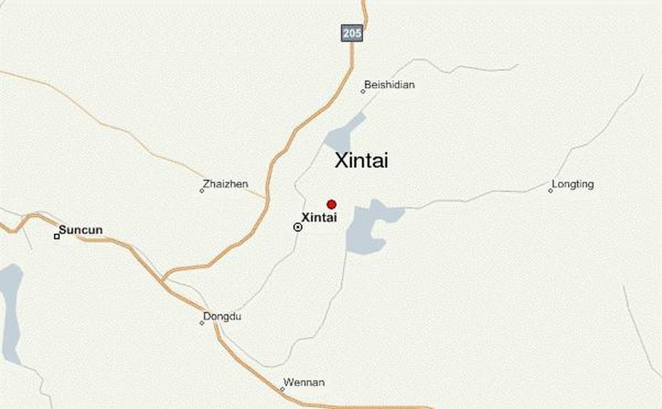 Xintai Location Guide, Xintai, China, China  By Province, China  With Flag