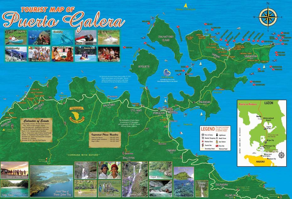 Asisbiz 0 Map Philippines Puerto Galera Tourist Map Large File X4000 01, Puerto Galera, Philippines, Puerto Galera Resorts, Sabang Puerto Galera