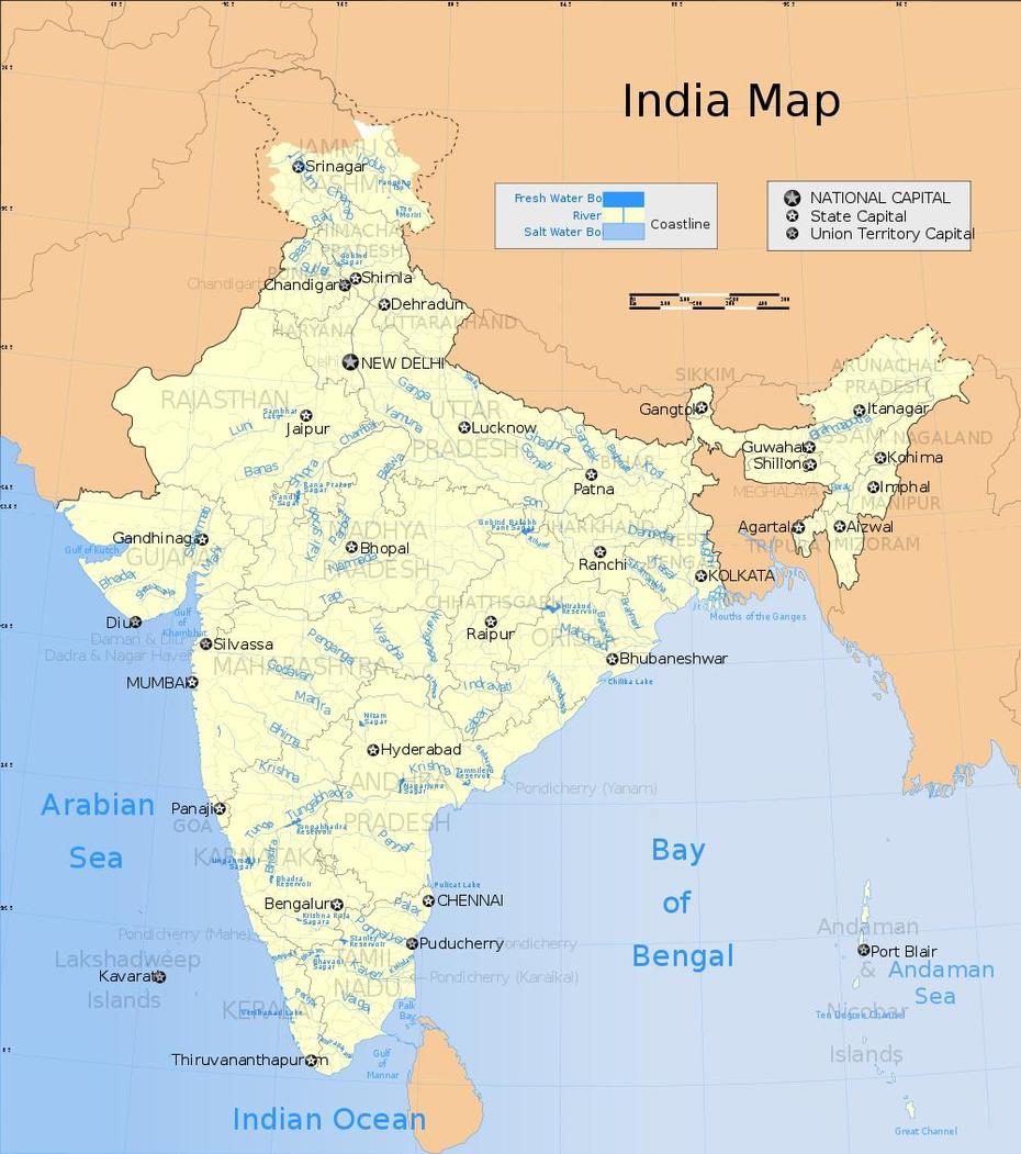 Atlas Of India – General Maps ~ Exploredia, Landhaura, India, India  By State, Chennai India