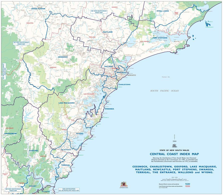 Central Coast Map  Mapsof, Central Coast, Australia, Central Coast Ca, North Coast