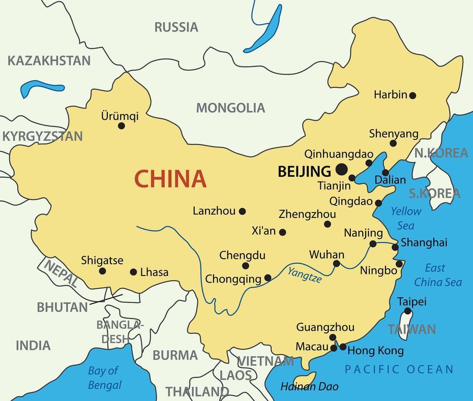 Of China Provinces, China  Colored, Cities , Zhaicun, China