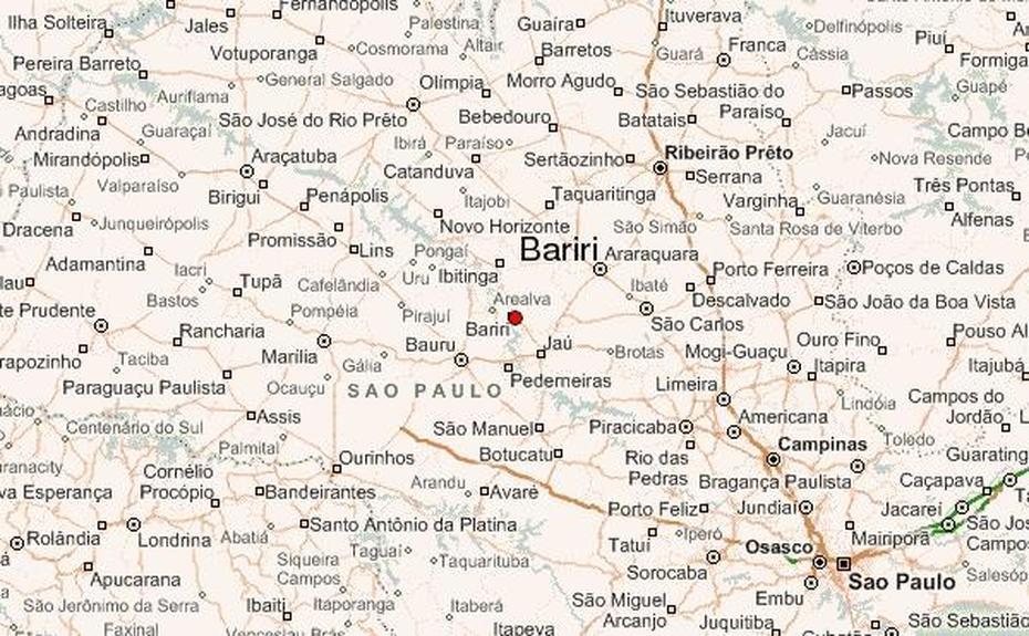 Guia Urbano De Bariri, Bariri, Brazil, Brazil Cities, Detailed  Of Brazil