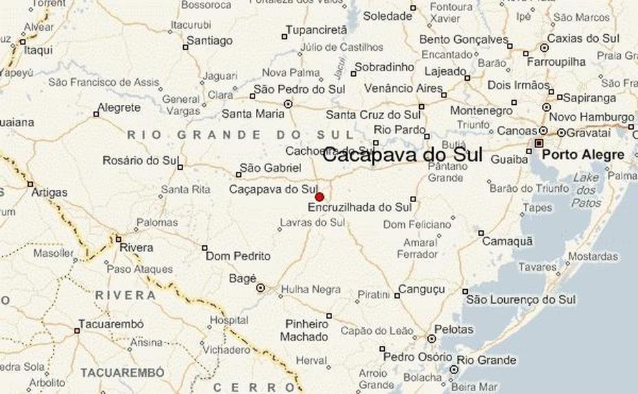 Guia Urbano De Cacapava Do Sul, Caçapava Do Sul, Brazil, Rio Do Sul, Lavras Do Sul