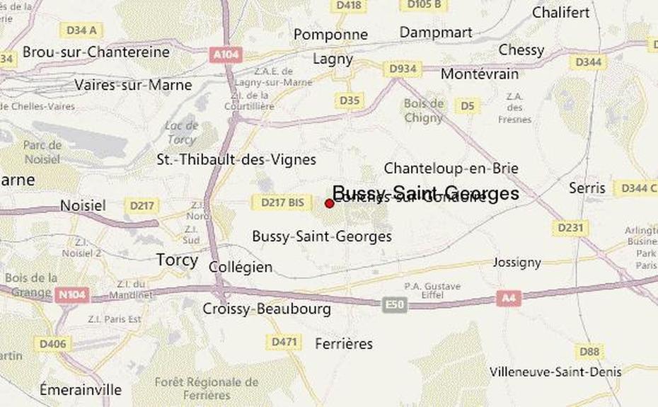 Guide Urbain De Bussy-Saint-Georges, Bussy-Saint-Georges, France, St. George, France Carvin