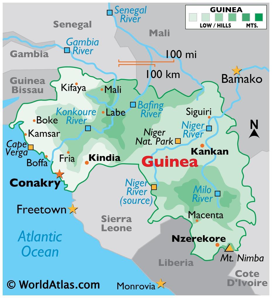 Guinea Maps & Facts – World Atlas, Conakry, Guinea, Guinea Capital, La Guinee Conakry