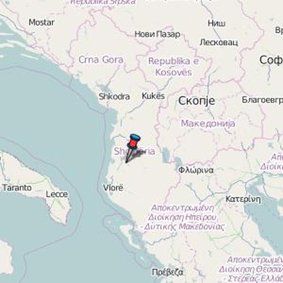 Lushnje Map Albania Latitude & Longitude: Free Maps, Lushnjë, Albania, Albania Country, Tirana