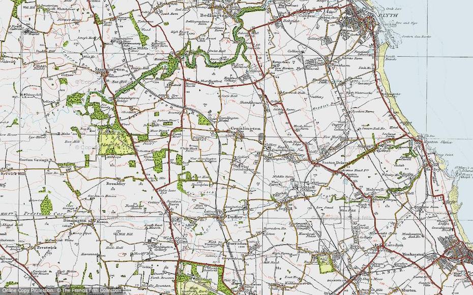 Map Of Cramlington, 1925 – Francis Frith, Cramlington, United Kingdom, Gravesend Train  Station, Maidstone Kent England