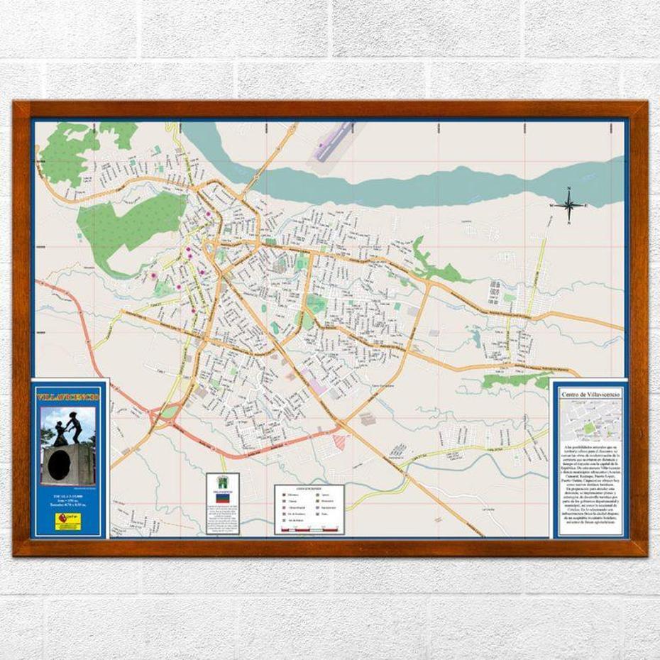 Mapa De Villavicencio  Mapas Cartur Mapas Fisicos Politicos De …, Villavicencio, Colombia, Pasto Colombia A, Cucuta Colombia