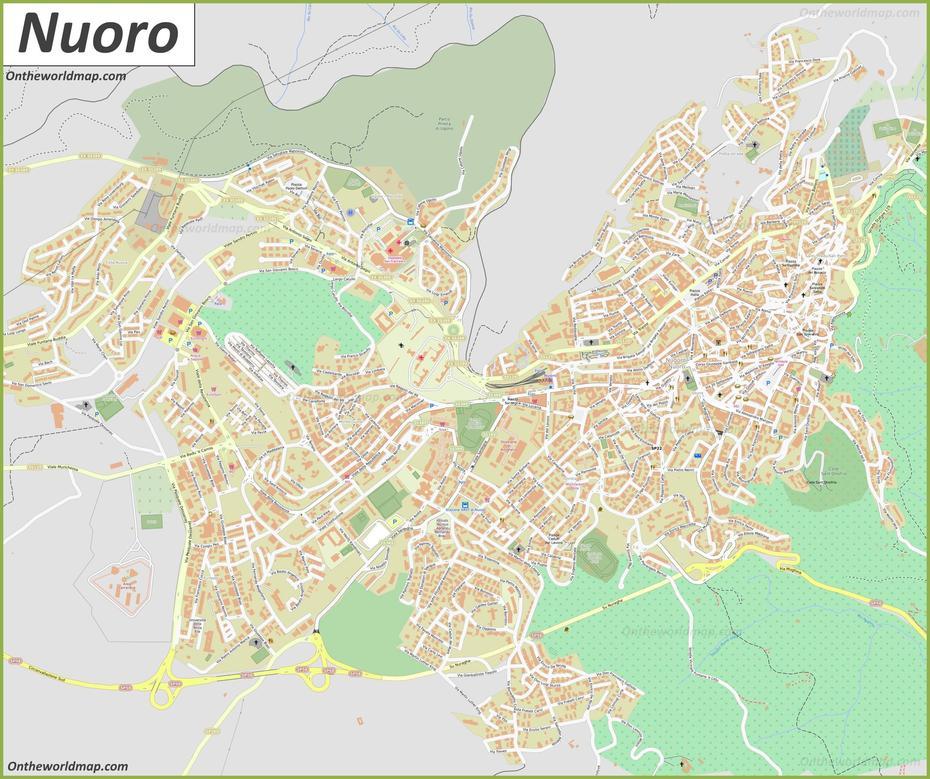 Nuoro Maps | Italy | Maps Of Nuoro, Nuoro, Italy, Orosei  Sardinia, Cagliari Sardinia Italy