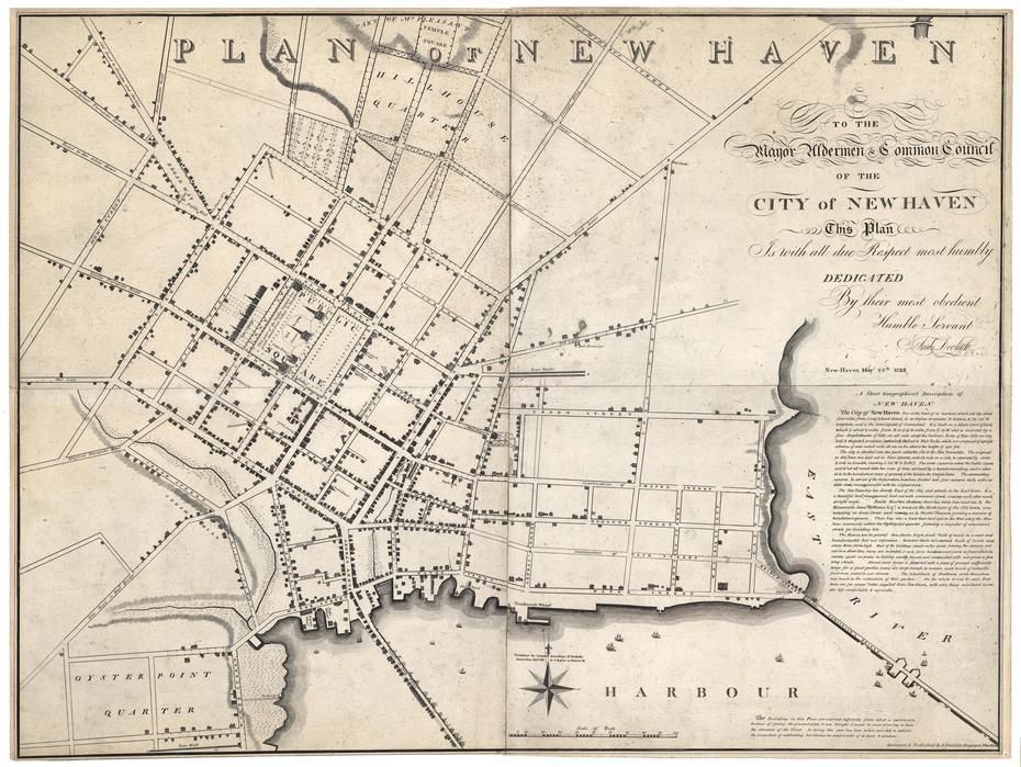 A Rare And Remarkable New Haven Map, With Yale Prominently Featured I 2020, New Haven, United States, Interactive United States, United States Location