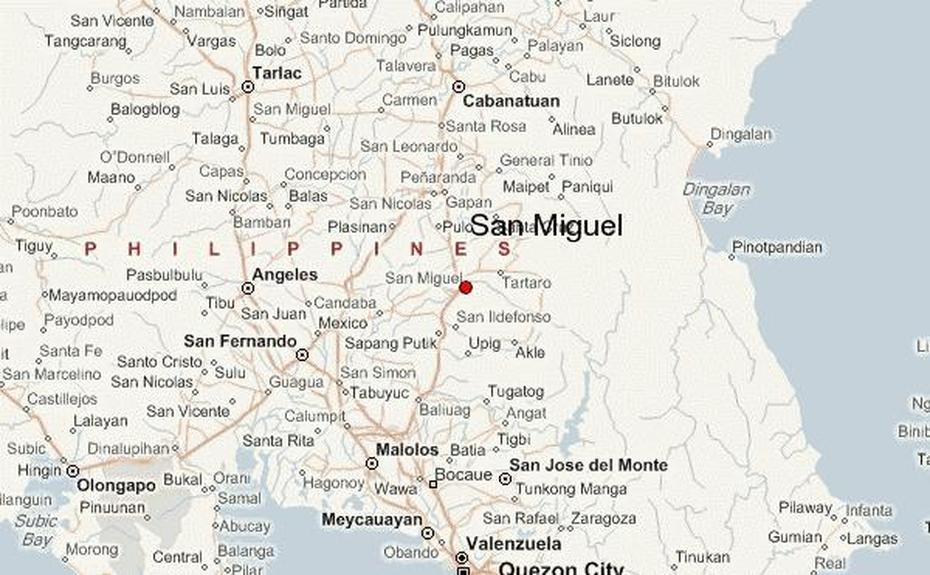 San Miguel Bulacan, Tarlac Philippines, Location Guide, San Miguel, Philippines