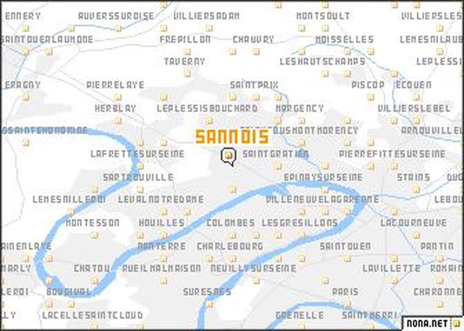 Sannois (France) Map – Nona, Sannois, France, Sannois Ile De France, Moulin  Galette