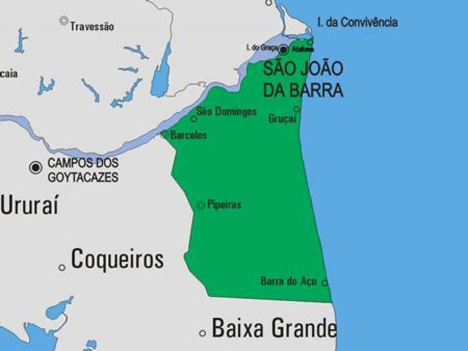 Sao Joao Da Barra Municipio Mapa – Mapa De Sao Joao Da Barra Municipio …, São João Da Barra, Brazil, São João Portugal, Santo Antonio Fort Da Barra Brazil