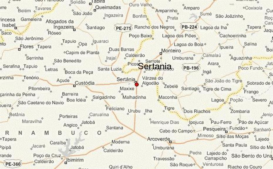 Sertania Location Guide, Sertânia, Brazil, Brazil  Printable, Simple Brazil