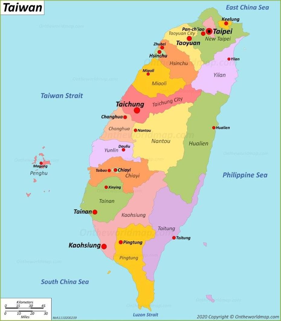 Taiwan Map | Maps Of Taiwan (Republic Of China), Xinbu, Taiwan, Taiwan Asia, Tai Nan