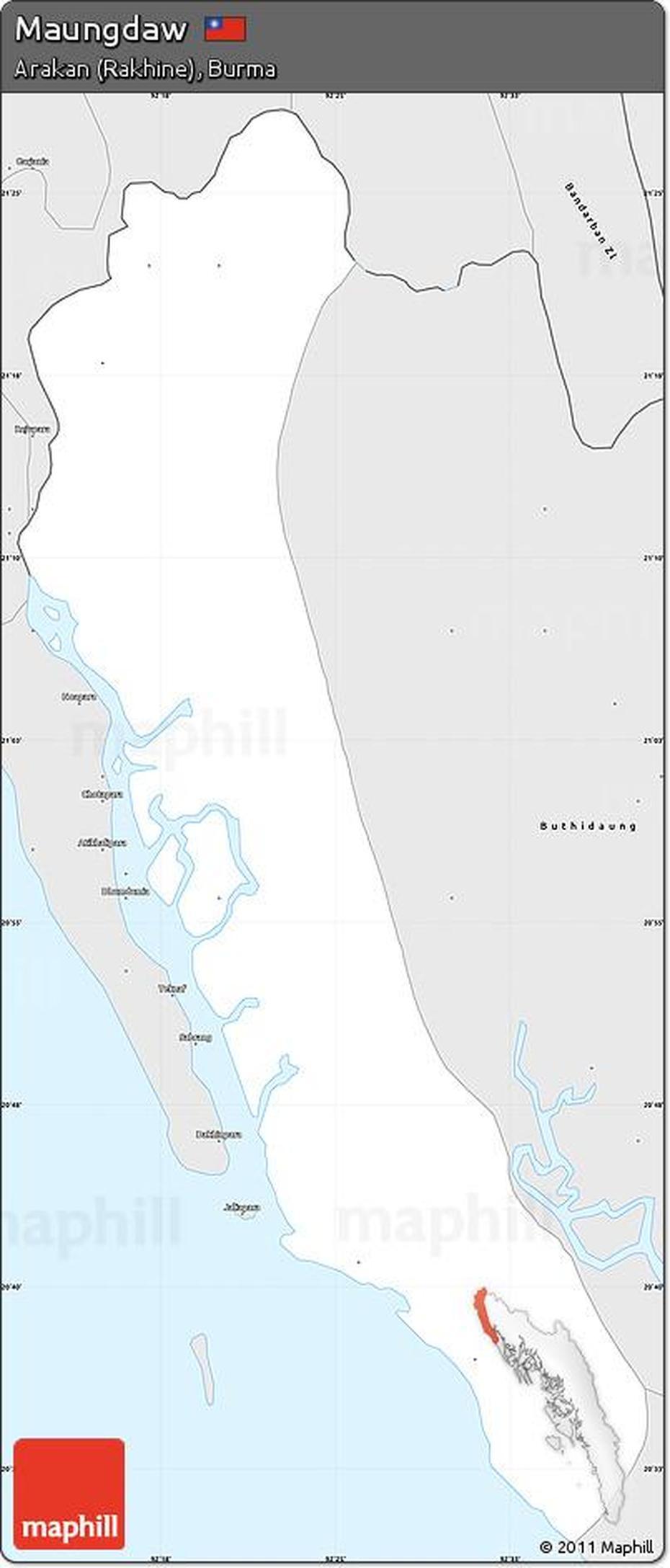 Burma Maungdaw Map, Maungdaw, Myanmar, States Of Myanmar, Myanmar Village