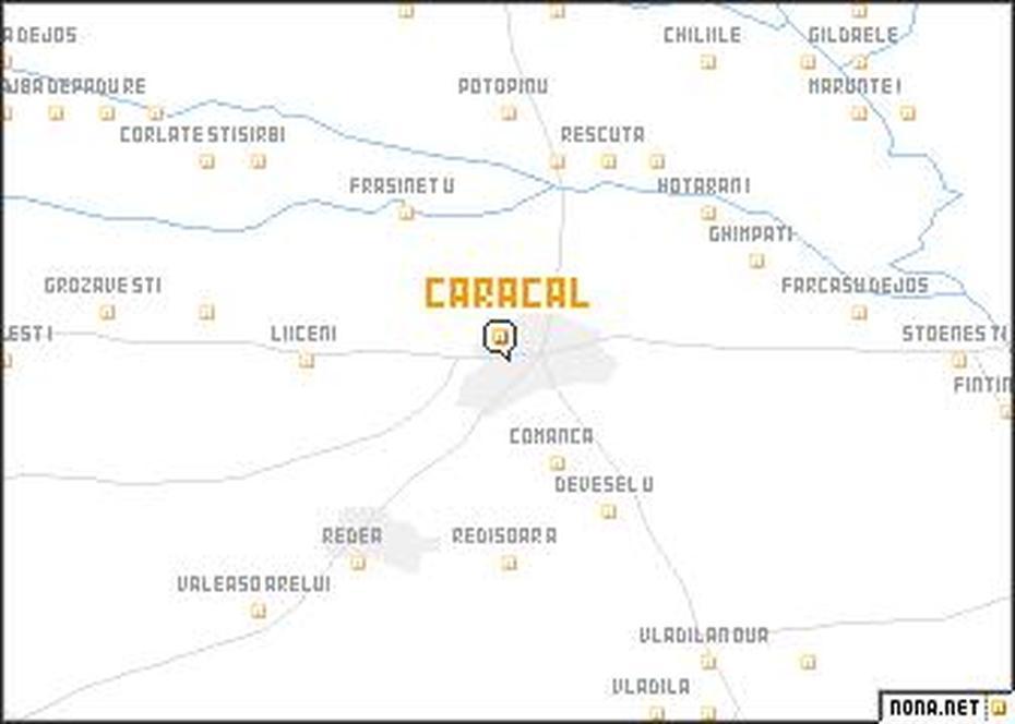 Caracal (Romania) Map – Nona, Caracal, Romania, Caracal Face, Egyptian Caracal