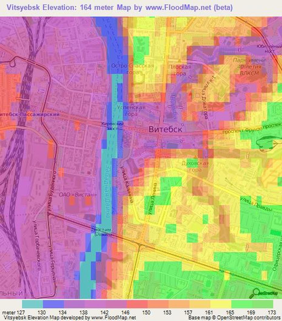 Elevation Of Vitsyebsk,Belarus Elevation Map, Topography, Contour, Vitsyebsk, Belarus, Minsk On, Minsk