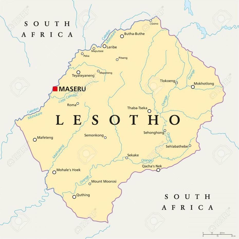 Maseru Lesotho Map – Map Of Maseru Lesotho (Southern Africa – Africa), Maseru, Lesotho, Lesotho On, Maseru Lesotho Africa