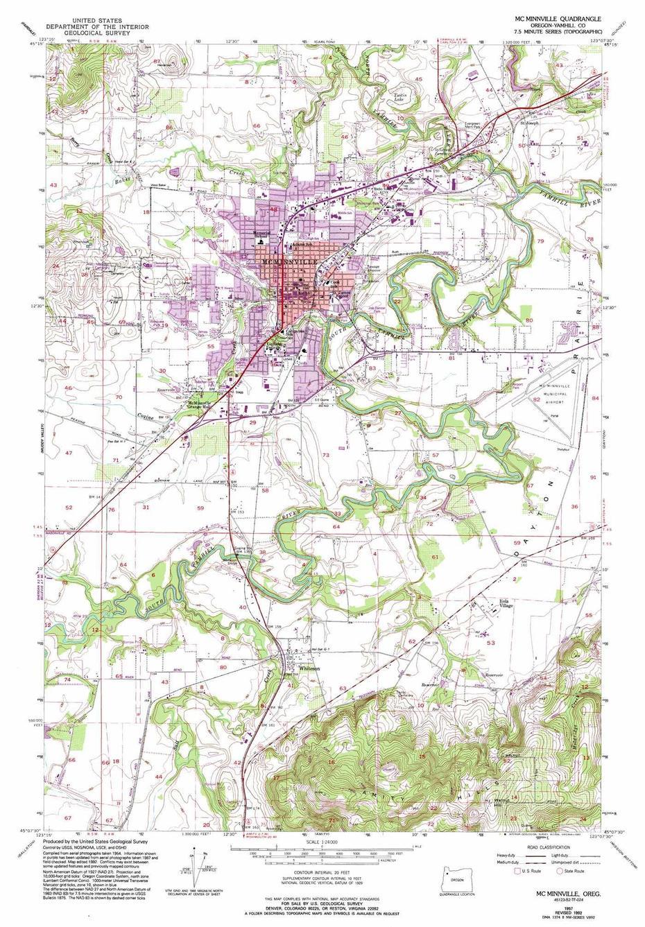 Mcminnville Tn, Mcminnville Oregon Wine, Usgs Topo, Mcminnville, United States