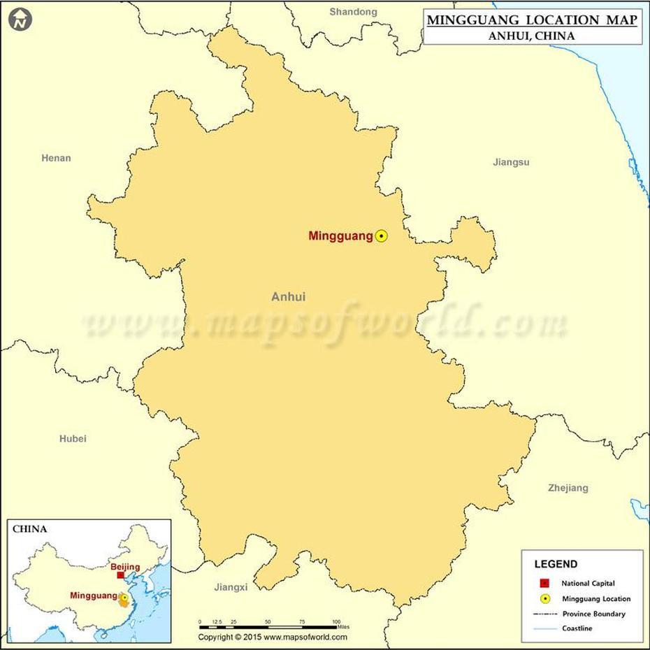 Where Is Mingguang Located, Location Of Mingguang In China Map, Mingguang, China, Xian, Zhanjiang China