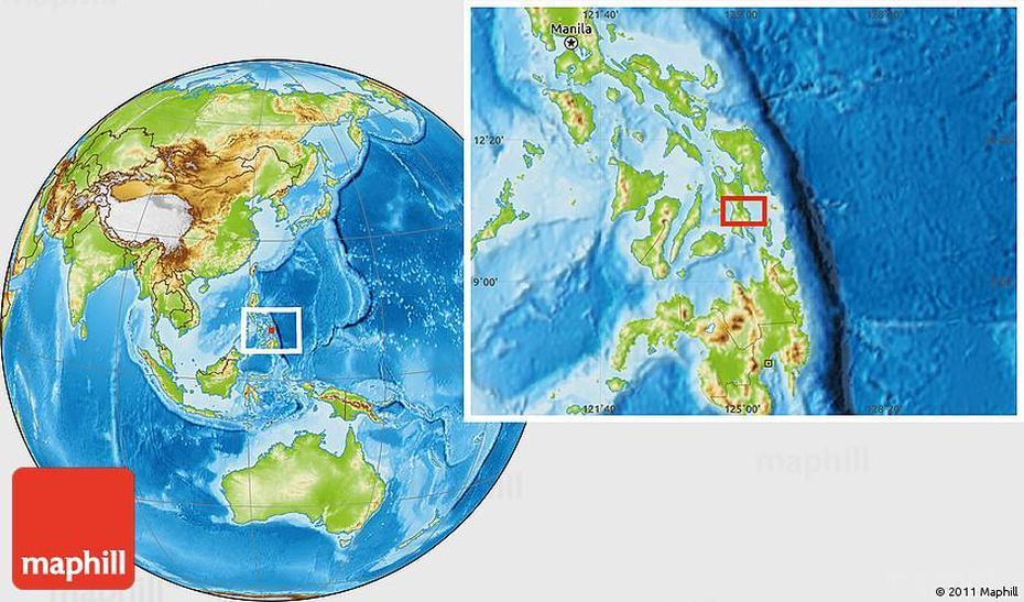 Physical Location Map Of Mahaplag, Mahaplag, Philippines, Palo Leyte Philippines, Suluan