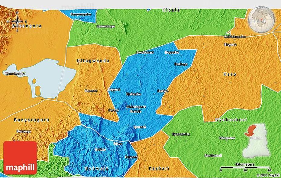 Political 3D Map Of Ibanda, Ibanda, Uganda, Mbarara Town Uganda, Hospitals In Uganda