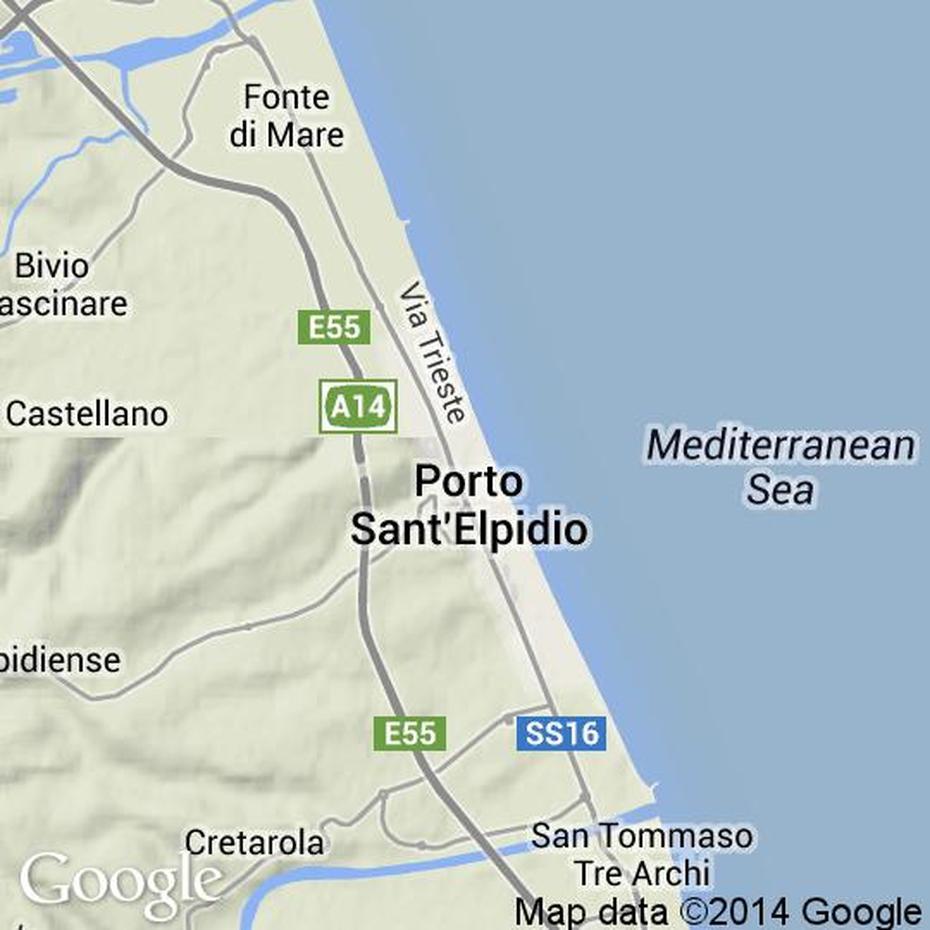 Porto Sant’Elpidio Cosa Vedere, Sant’Elpidio A Mare, Cartine Stradali, Porto Sant’Elpidio, Italy