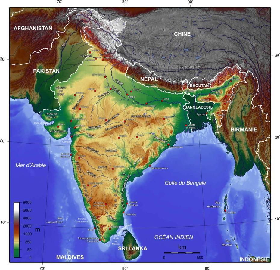 Sūrandai, India, India-Topogaphy, Sūrandai, India