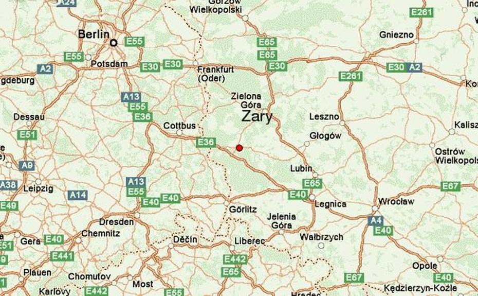 Województwa, Poland Topographical, Location Guide, Żary, Poland