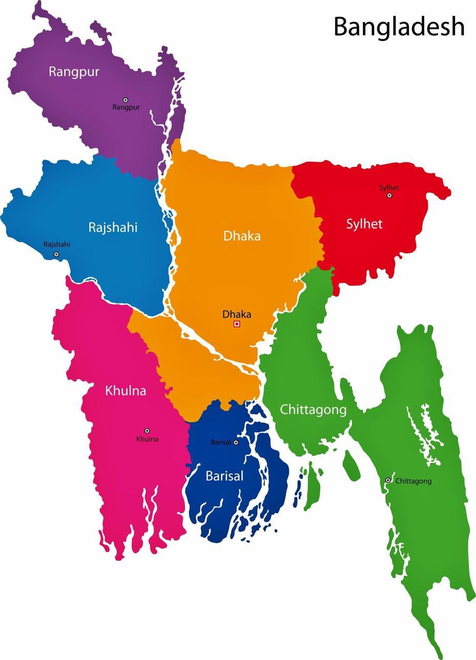 Bangladesh Map Of Regions And Provinces – Orangesmile, Dohazāri, Bangladesh, India- Bangladesh, Bangladesh Capital