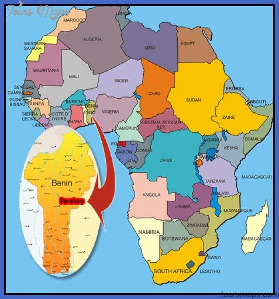 Benin Map Tourist Attractions – Toursmaps, Toukountouna, Benin, Benin Capital, Ancient Benin