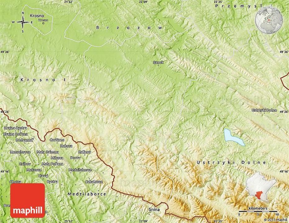 Bieszczady Poland, Podkarpackie Poland, Physical , Sanok, Poland