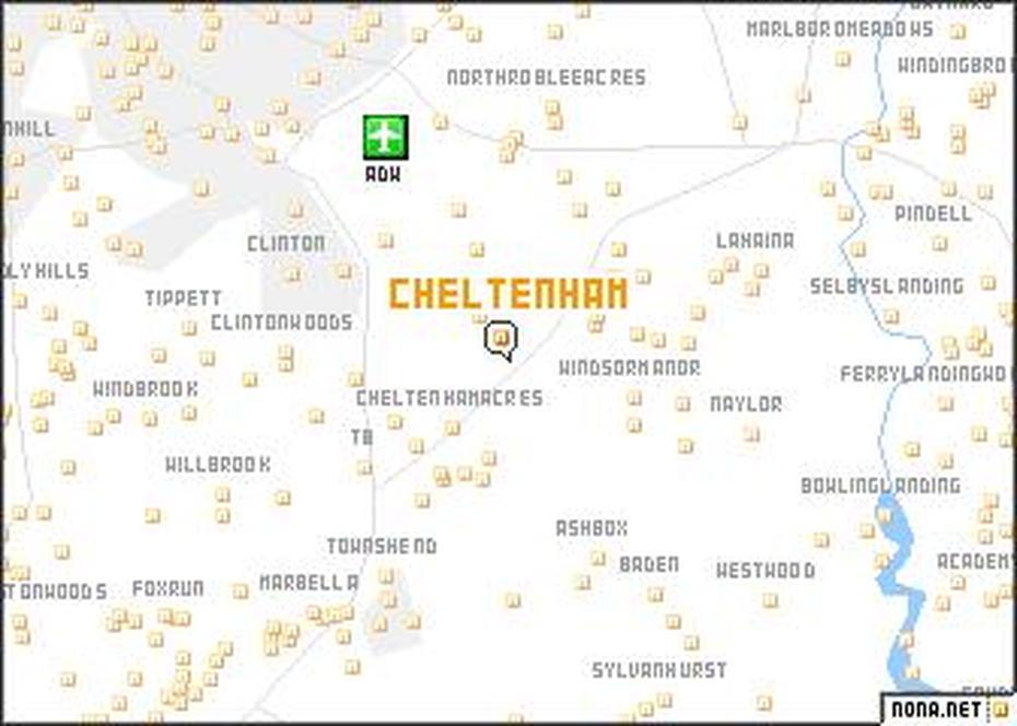 Cheltenham (United States – Usa) Map – Nona, Cheltenham, United States, Cheltenham Old, Old  Cheltenham