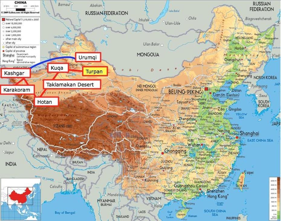 China Continent, Simple  Of China, Xinjiang Uyghur, Uchturpan, China