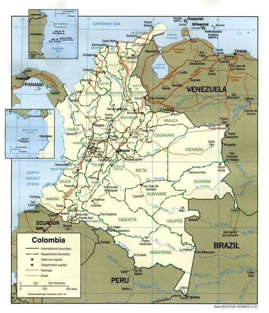 Colombia Maps | Printable Maps Of Colombia For Download, Aipe, Colombia, Ape Nft  Outline, Aipe College