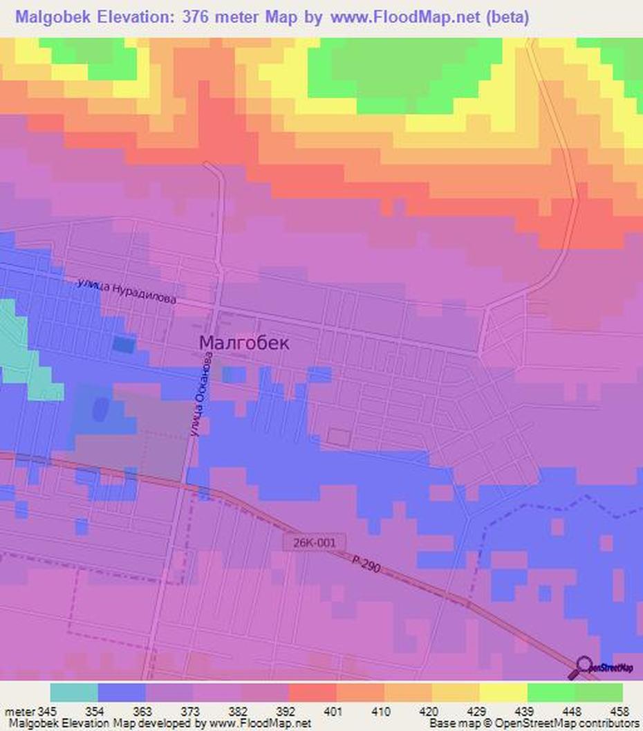 Elevation Of Malgobek,Russia Elevation Map, Topography, Contour, Malgobek, Russia, Show  Of Russia, Modern Russia