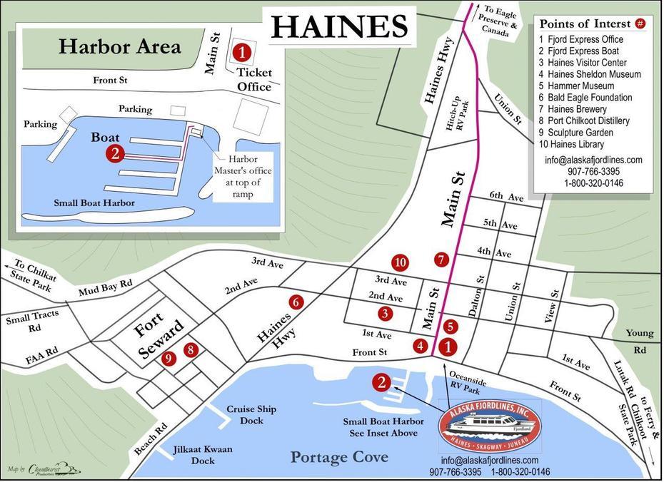 Haines City Map – Fjord Express To Juneau – 1-800-320-0146, Haines City, United States, Haines City Weather, Haines Junction