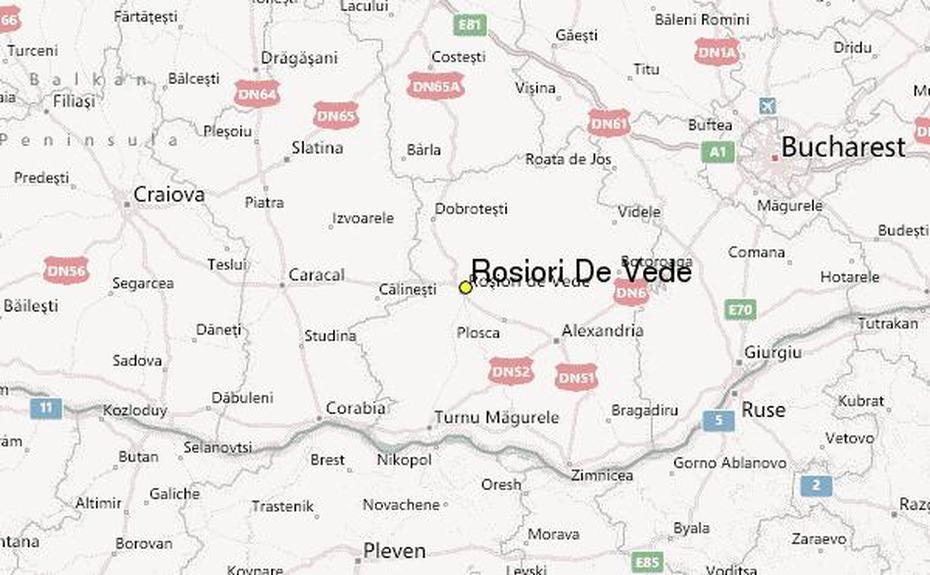 Judecatoria Rosiori De Vede, Harta  Teleorman, Station Record, Roşiori De Vede, Romania