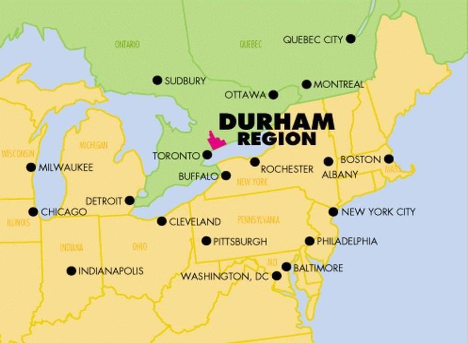 Map Of Durham Region  Verjaardag Vrouw 2020, Durham, United States, United States  50 States, United States  Puzzle