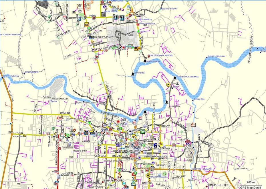 Pekanbaru Map, Pekanbaru, Indonesia, Jakarta Indonesia On World, Pekan