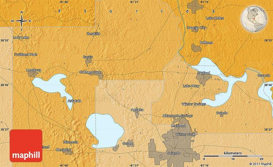 Political Map Of Casselberry, Casselberry, United States, Casselberry Fl County, Where Is Casselberry Florida