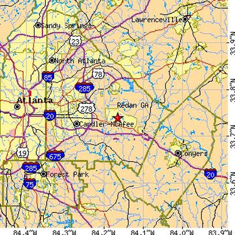 Redan, Georgia (Ga) ~ Population Data, Races, Housing & Economy, Redan, United States, United States  For Kids, Detailed  United States