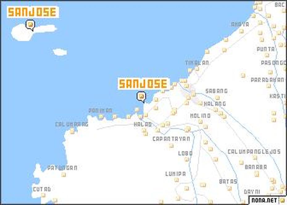 San Jose (Philippines) Map – Nona, Santa Josefa, Philippines, Merry Christmas Philippines, Santa Cruz Philippines