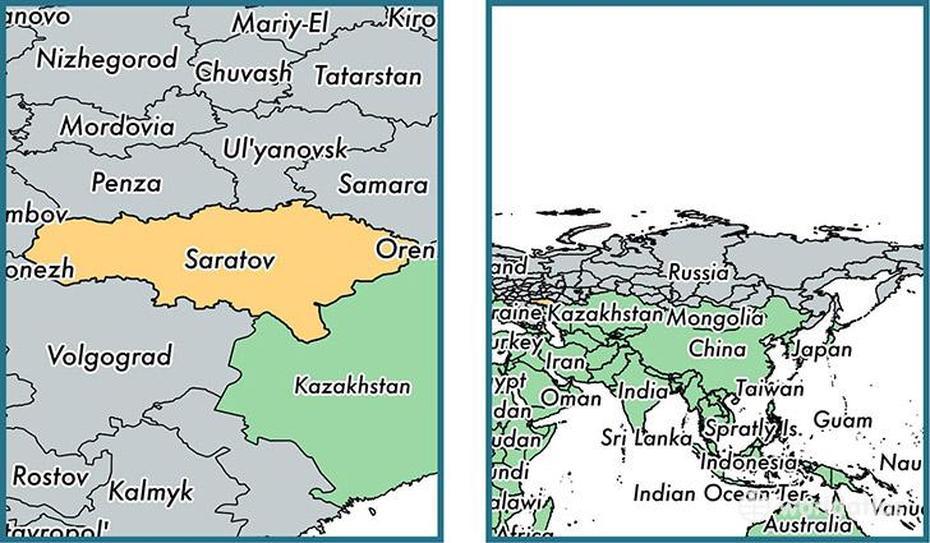 Saratov Oblast Administrative Region, Russia / Map Of Saratov Oblast …, Saratov, Russia, Ulyanovsk Russia, Murmansk Russia