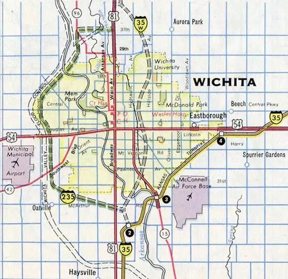 Street  Of Wichita Ks, Wichita Area, Database Source, Wichita, United States