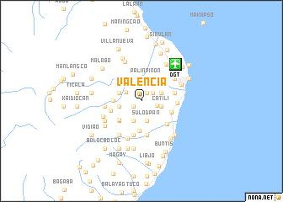 Valencia (Philippines) Map – Nona, Valencia, Philippines, Valencia Bohol, Valencia -Venezuela