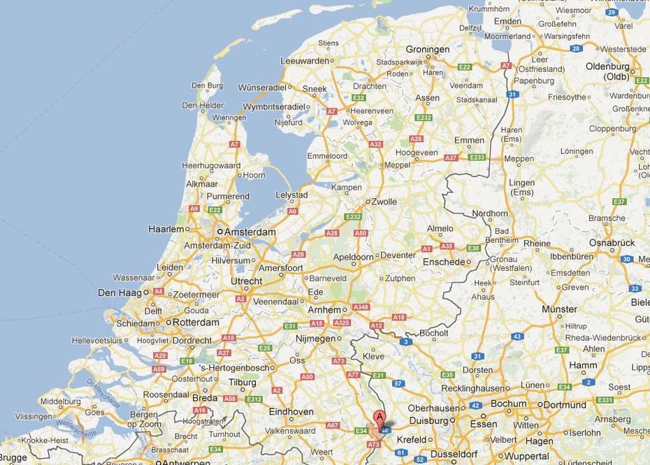 Venlo Map, Venlo, Netherlands, Venlo Holland, Nijmegen