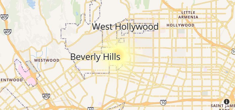 Western United States  With Cities, Northwest United States, West Hollywood, West Hollywood, United States