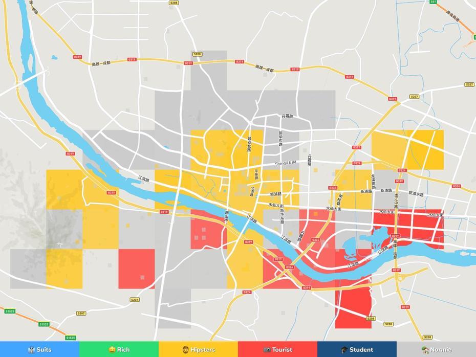 Zhangzhou Neighborhood Map, Zhangzhou, China, Wuhu China, Hefei China